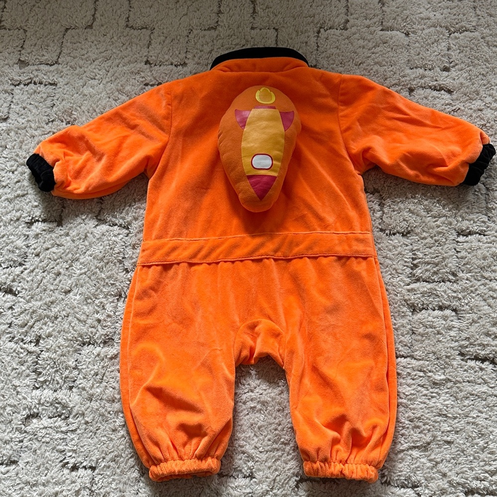 Astronaut Orange Space Commander Kids Costume - Picture 3 of 4